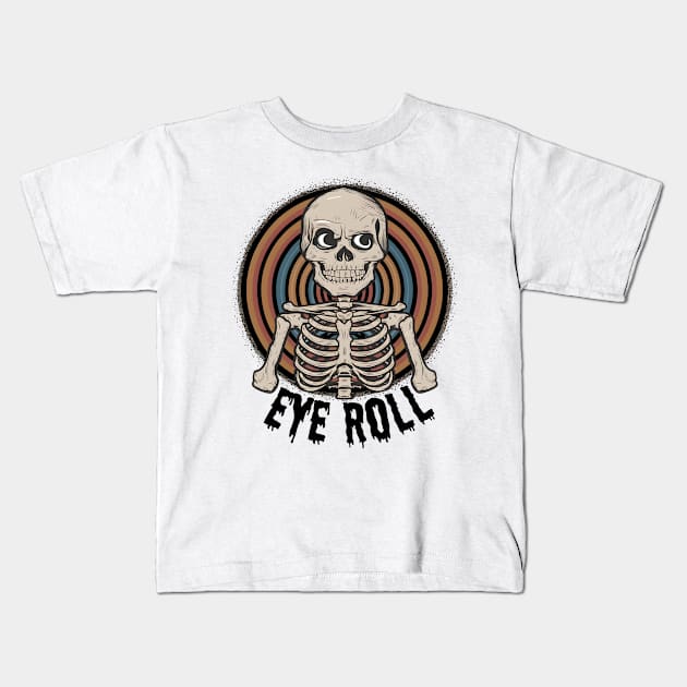 Eye Roll Kids T-Shirt by Noshiyn